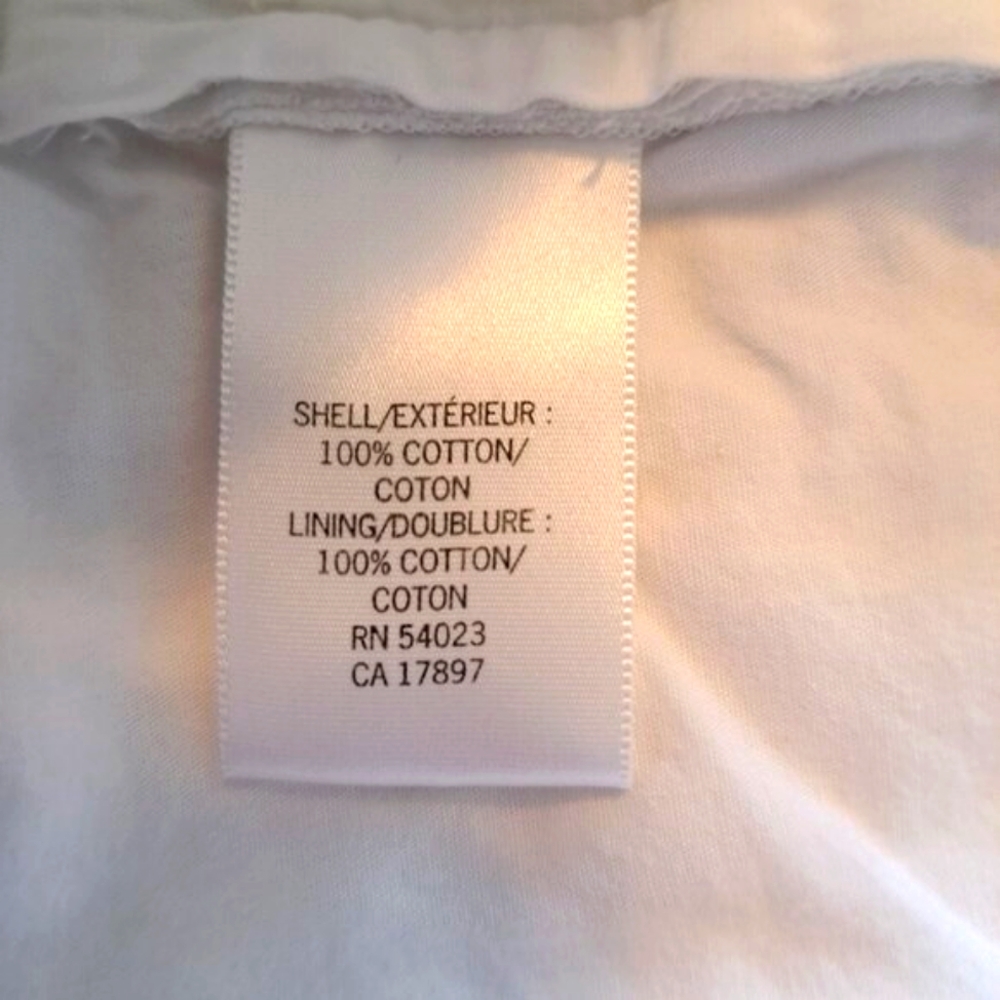 Banana Republic White Eyelet Shorts Lined Size 8 - Picture 5 of 5